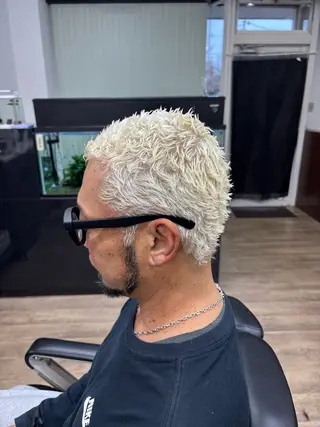 カラー パーマ メンズ パーマ特化美容師 ナガイのヘアスタイル