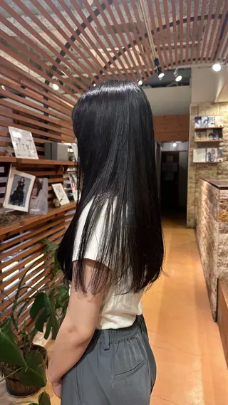 カラー mashu/ブリーチ /ストレート/らなのヘアスタイル