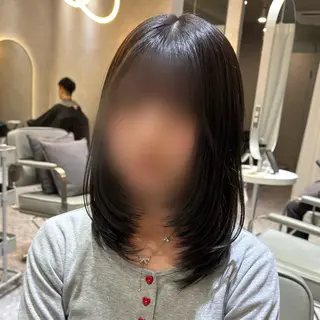 ミディアム Ayano‪‪🎀似 合わせ×透明感🎀のヘアスタイル
