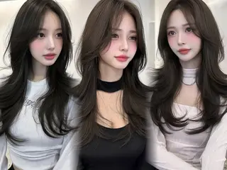 セミロング 韓国ヘア/透明感カラ ー/梅田/ayanoのヘアスタイル