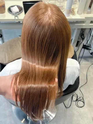 ロング カラー 恵比寿韓国レイヤー× 艶透明感カラー大場のヘアスタイル