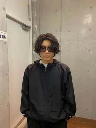 ミディアム パーマ メンズ 🌀パーマ特化 美容師🌀/しゅんのヘアスタイル