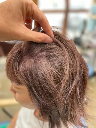 セミロング カラー Snaly カラー特化ページのヘアスタイル