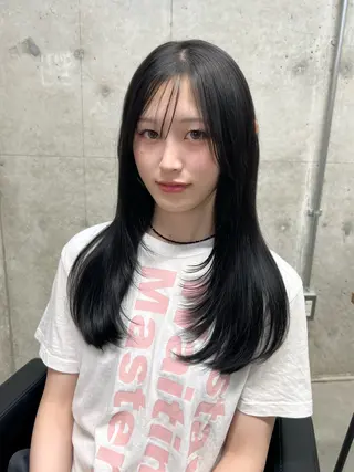 ロング lafit kaede/韓国ヘアのヘアスタイル