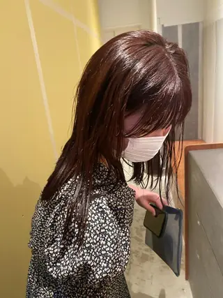 ミディアム カラー 砂原 ひよりのヘアスタイル