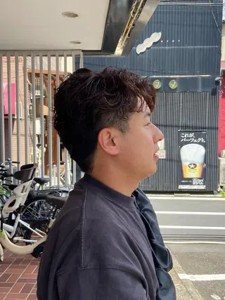 ミディアム パーマ メンズ メンズ特化/茅ヶ崎 style磯貝裕介のヘアスタイル