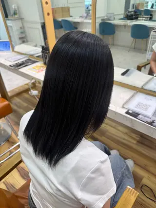 ミディアム カラー ブリーチなしWカラー / 野中悠那のヘアスタイル