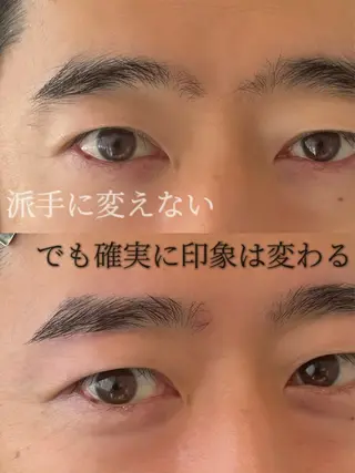 メンズ アイブロウ 眉毛&まつげパーマ THE EYEBROW BAR n　【ザ　アイブロウバー　エヌ】所属・渋谷・表参道サロン yukaの眉毛・アイブロウイメージ