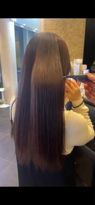 カラー 透明感カラー✨🩵 韓国ヘアkanatoのヘアスタイル