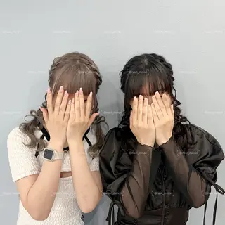 ミディアム ヘアアレンジ Hairset minoriのヘアスタイル
