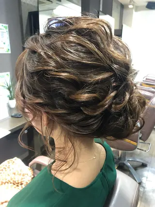ミディアム ヘアアレンジ pep natsumiのヘアスタイル