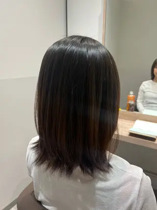 ロング SALOWIN大宮crest所属・大宮レイヤーカット× 透明感カラー　rioのヘアスタイル