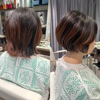 ショート 🫧透明感イルミナ カラー🫧三浦菜々子のヘアスタイル