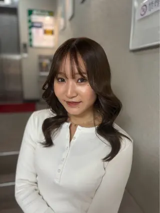 セミロング カラー 透明感カラー 🧚‍♂️さえのヘアスタイル
