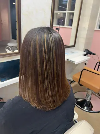 ミディアム 髪質改善/ メンズカット・パーマのヘアスタイル