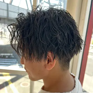 パーマ メンズ メンズパーマ/メンズ カット/たばたよしきのヘアスタイル