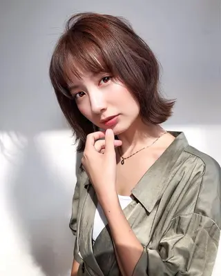 ミディアム ヒラヤマ ユウスケのヘアスタイル