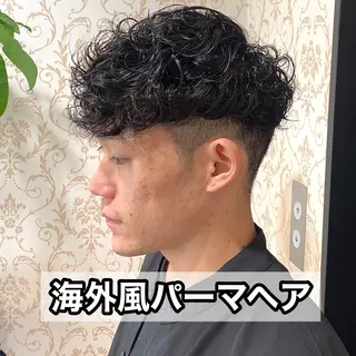 ショート パーマ メンズ メンズパーマ&メンズ 縮毛矯正/平野/渋谷のヘアスタイル