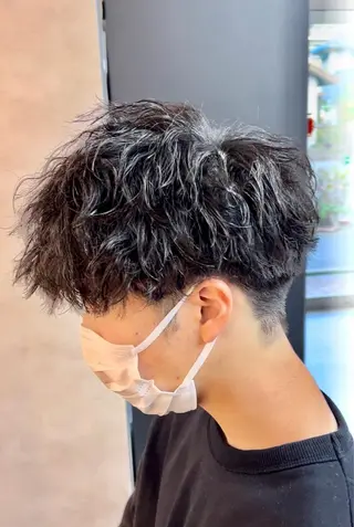 ショート パーマ メンズ パーマ&髪質改善職人 稲本　来耶のヘアスタイル