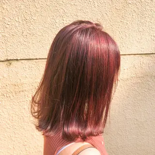 ミディアム カラー ヘアアレンジ 💖韓国ヘアの匠 💖TAKUMI💖のヘアスタイル