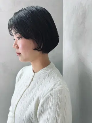 ショート 似合わせパーマ デジタルパーマのヘアスタイル