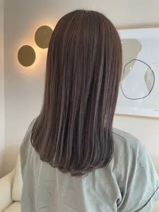 セミロング ダメージレス◎東区/ 艶カラー💫/斉藤拓のヘアスタイル