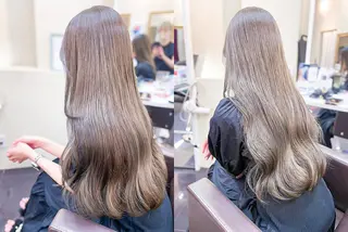 ロング カラー 髪質改善&韓国風特化 型サロン ミシェリーのヘアスタイル