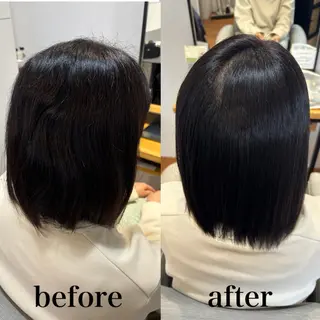 ミディアム 齋藤 奈美希のヘアスタイル