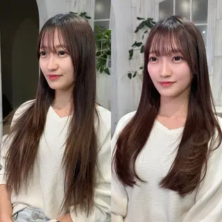 セミロング 縮毛矯正/ショート/ レイヤー/畑中正敏のヘアスタイル