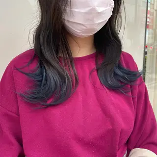 ロング 千野 優由のヘアスタイル