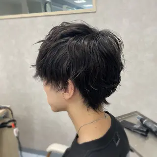 パーマ メンズ ダウンパーマ特化💎 ボブ・レイヤーりなのヘアスタイル