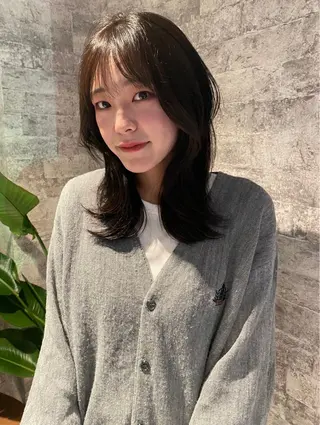 ミディアム カラー mai / linoah˚✧のヘアスタイル