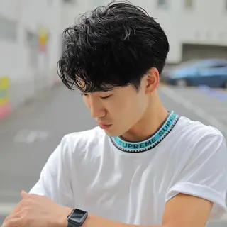 ショート メンズ 落合 優樹のヘアスタイル