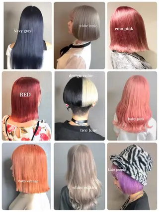 ミディアム カラー Selenehair 三条本店のヘアスタイル