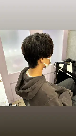 メンズ 縮毛矯正・髪質改善 特化 出納 直起のヘアスタイル