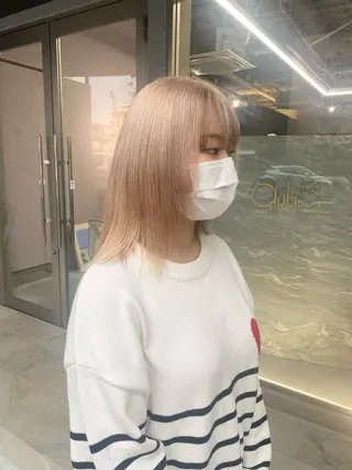 ミディアム カラー 前橋 姫奈のヘアスタイル