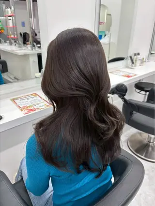 ロング カラー ベージュ×レイヤー 🤎横浜/miu🤎のヘアスタイル