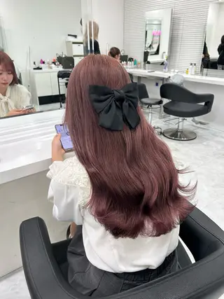 セミロング カラー 渋谷人気1位✨カラー 縮毛、髪質改善のヘアスタイル
