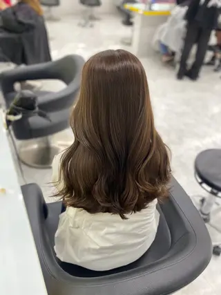 セミロング カラー パーマ ヘアアレンジ メンズ キッズ 💖横浜ブリーチなし 💖MIHOのヘアスタイル