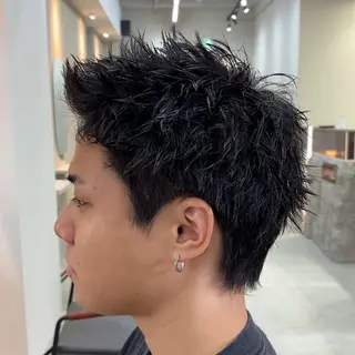 ショート パーマ メンズ ⛽️STAND 博多⛽️のヘアスタイル