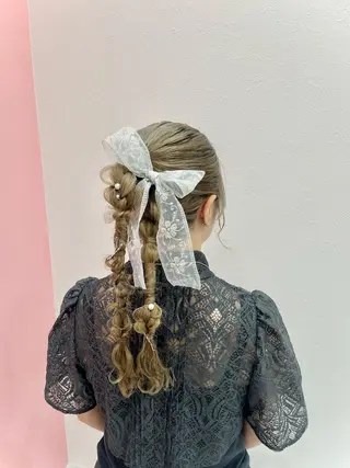 ロング 山口 舞弥のヘアスタイル