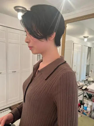 ショート ブリーチカラー🎀 韓国風/寺門美優のヘアスタイル