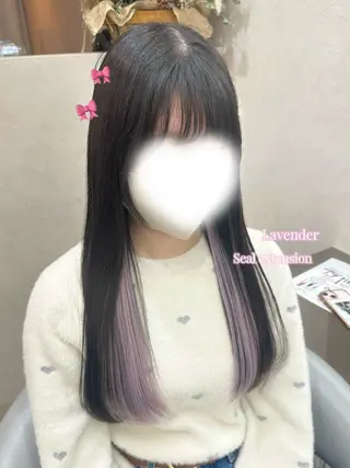 ロング カラー Rio🎀ブリーチ なし透明感♡のヘアスタイル