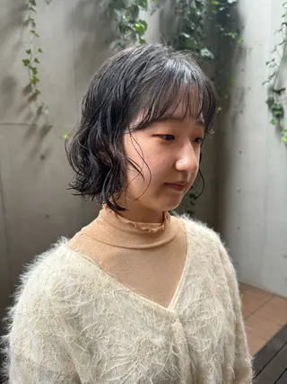 ショート パーマ ボブ/ショート 吉田竣のヘアスタイル
