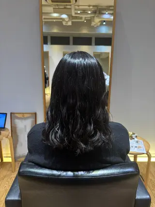 パーマ 透明感カラー🩵 かのは🐰🪽のヘアスタイル