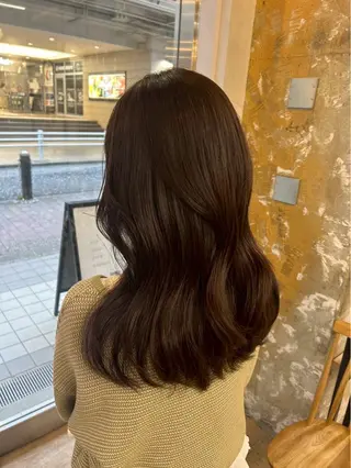 セミロング カラー&縮毛 kotojiのヘアスタイル