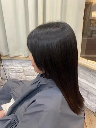 セミロング 島田 つかさのヘアスタイル