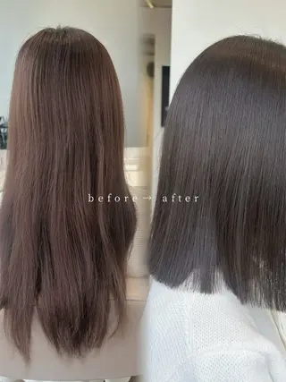 ミディアム カラー 🤍垢抜け♡透明感 カラーmoeka🤍のヘアスタイル