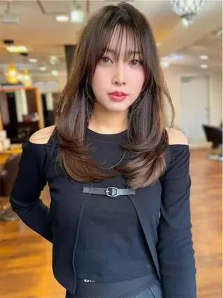 ロング カラー SALOWIN吉祥寺suite店所属・似合わせレイヤー 🇰🇷荒木洋文のヘアスタイル