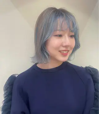 ショート カラー ブリーチ/韓国 💫ひなた💫のヘアスタイル